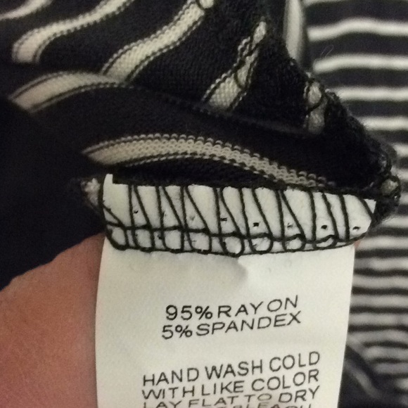 Hippie Chic gray and white striped tie front tank - Picture 6 of 7